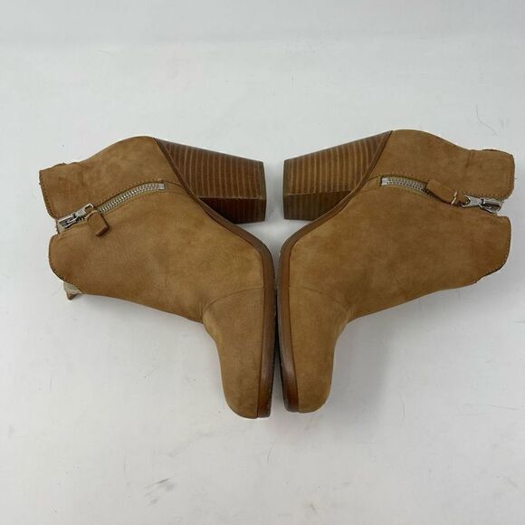 Rag & Bone New York Tan Margot Fringe Side Zip Ankle Boots Size 37.5 - Picture 5 of 6